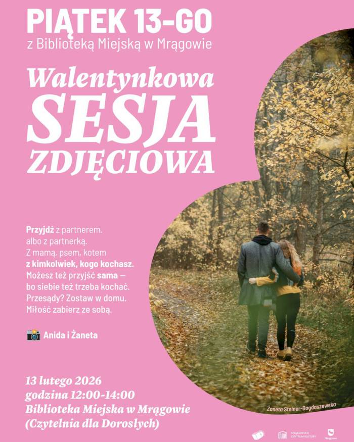 Walentynkowa sesja zdjęciowa w Bibliotece