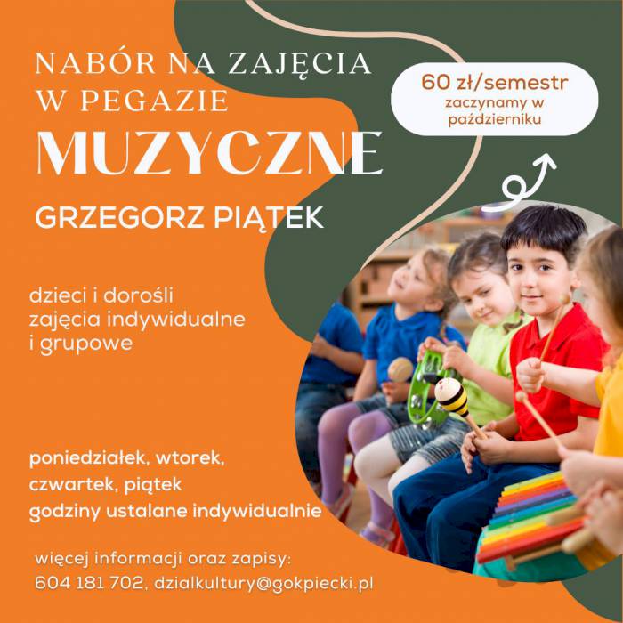 Nabór na zajęcia muzyczne w Pegazie