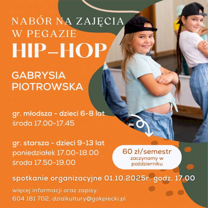 Nabór na zajęcia hip-hop w Pegazie