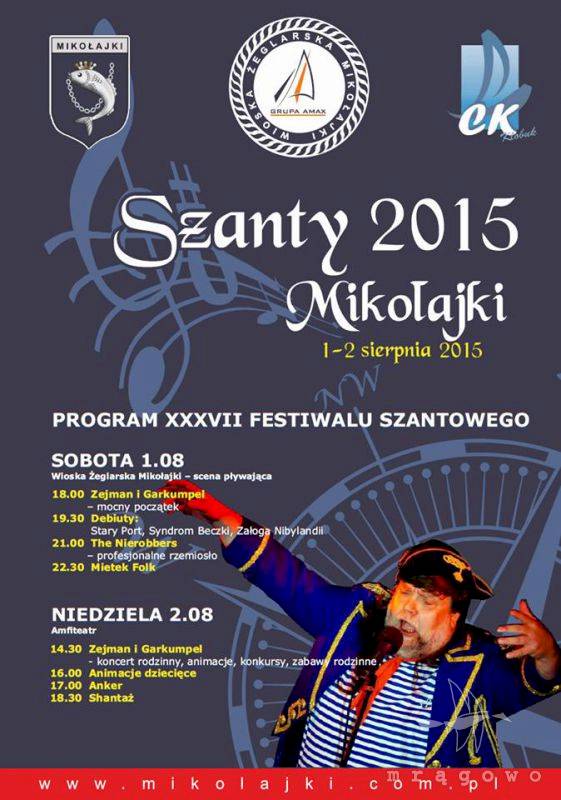 XXXVII Festiwal Szantowy w Mikołajkach