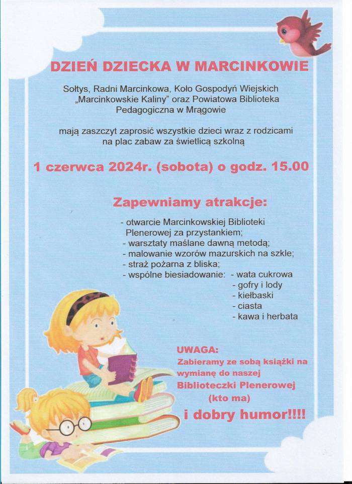 Dzień Dziecka w Marcinkowie