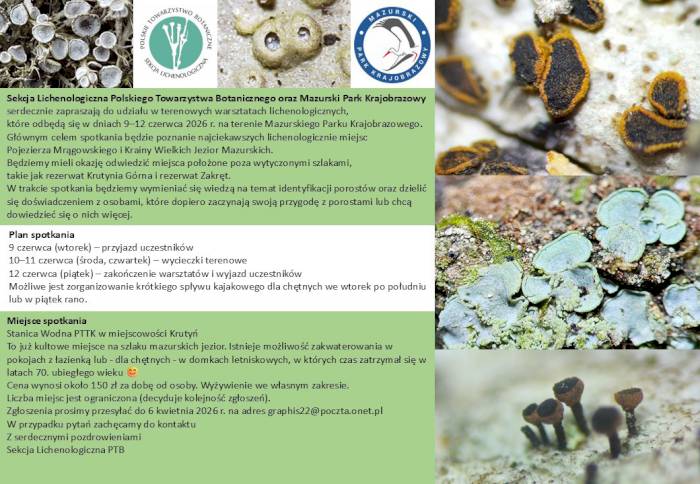 Warsztaty Lichenologiczne na Mazurach: Odkryj Świat Porostów w Sercu Natury