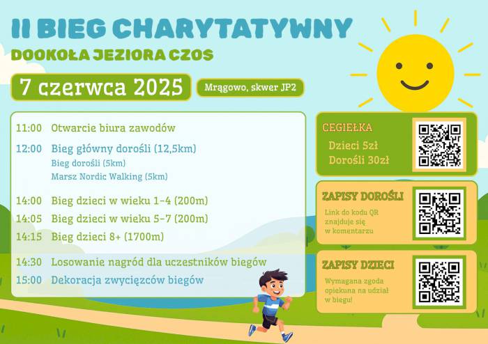 II Bieg Charytatywny dookoła jeziora Czos