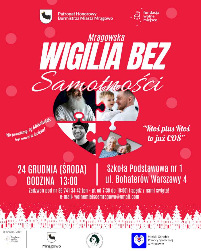 Wigilia bez samotności w Mrągowie