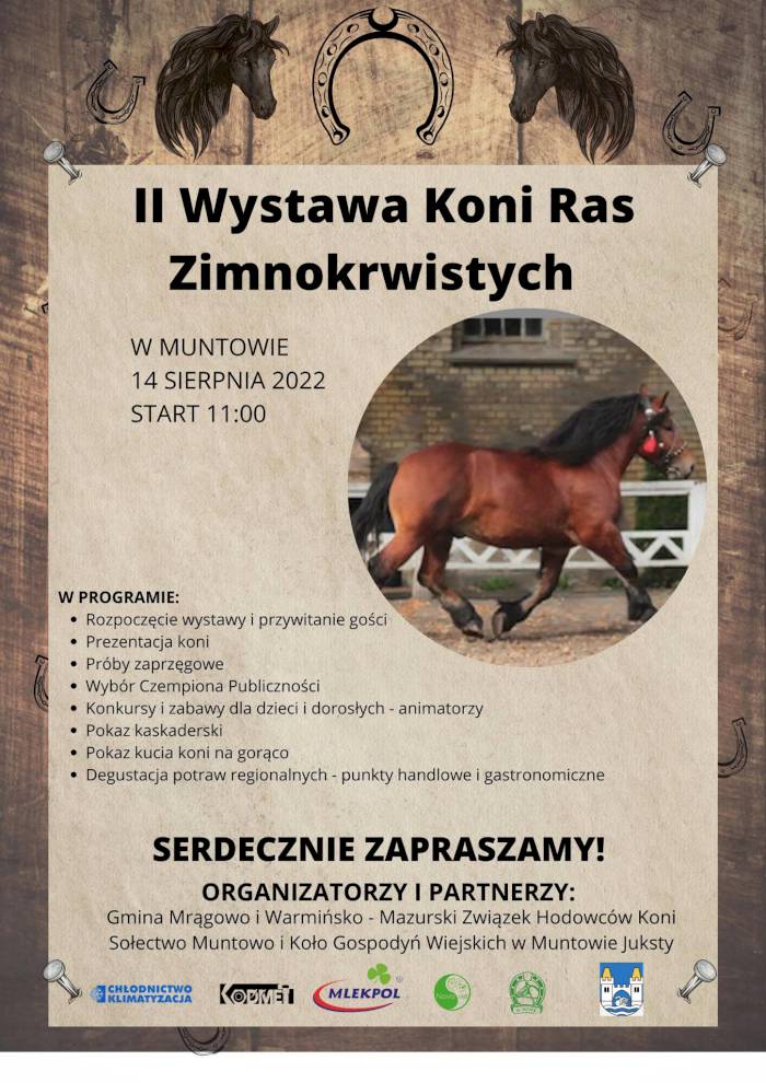 II Wystawa Koni Ras Zimnokrwistych w Muntowie