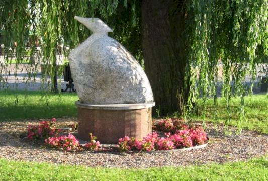 Rzeźba nad jeziorkiem Magistrackim, foto Beata Gida