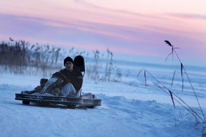 Gokarty na lodzie w Mrągowie