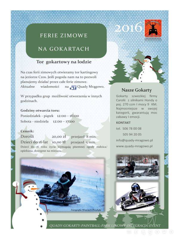 Tor gokartowy na lodzie