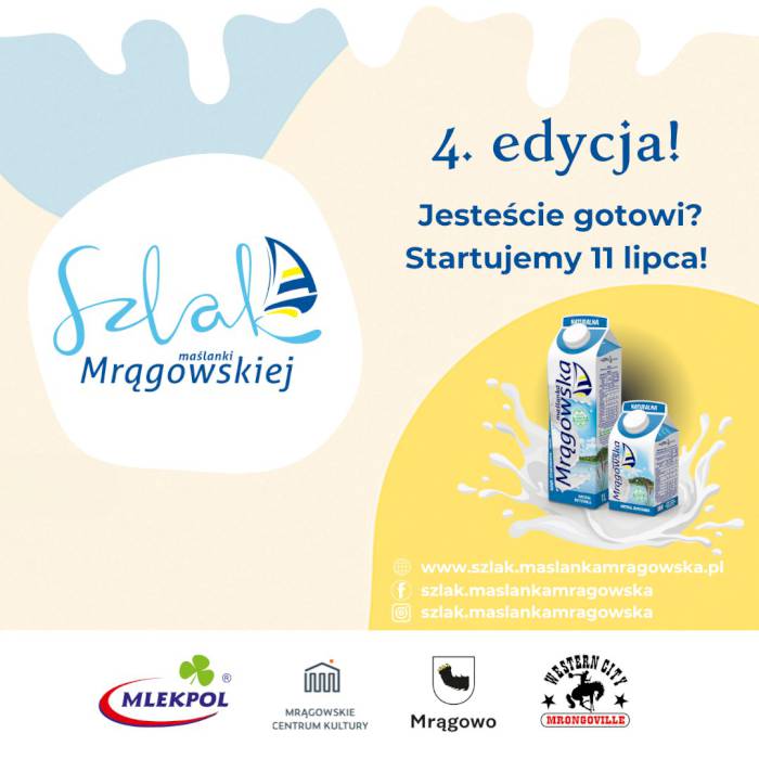 Szlak Maślanki Mrągowskiej powraca! Rusza 4. edycja wakacyjnej gry!