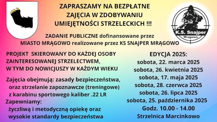 Cykl bezpłatnych szkoleń strzeleckich