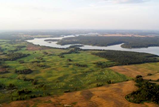 Mrągowo i okolice z lotu ptaka, fot. Natalia Koptas