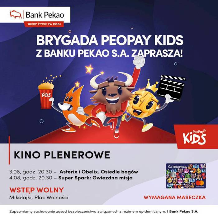 Kino plenerowe w Mikołajkach