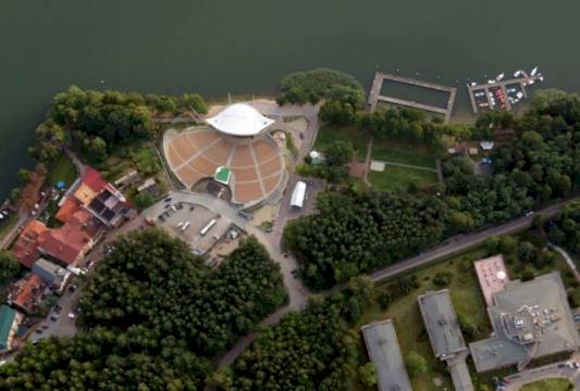 Mrągowo i okolice z lotu ptaka, fot. Natalia Koptas