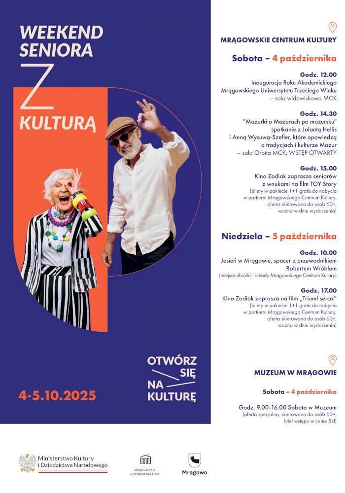 Weekend seniora z kulturą w Mrągowie