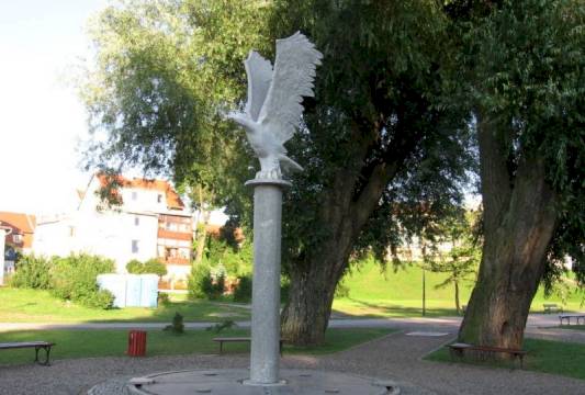 Rzeźba przy Pl. Unii Europejskiej, foto Beata Gida