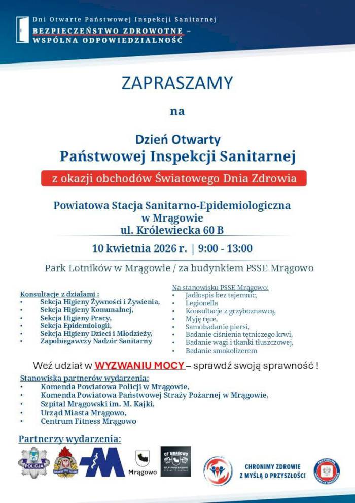Dzień Otwarty Państwowej Inspekcji Sanitarnej w Mrągowie
