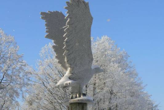 Rzeźba ned jeziorkiem Magistrackim, foto Beata Gida