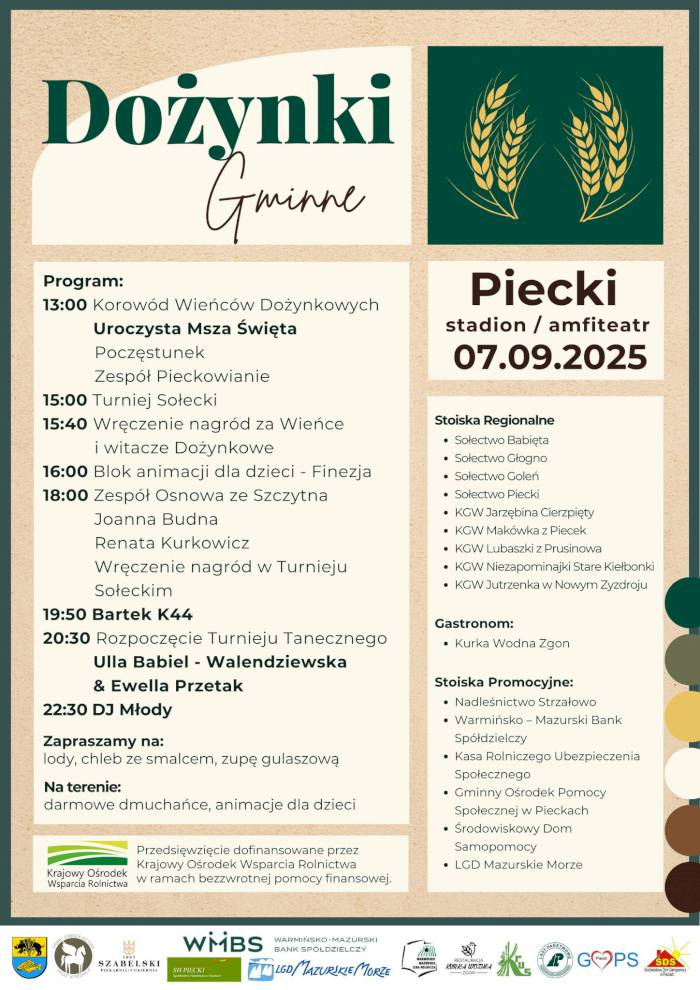 Dożynki Gminne Piecki 2025