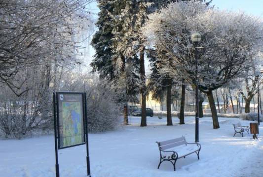 Tablica Trasy spacerowej po Mrągowie, foto Beata Gida