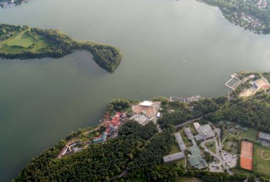 Mrągowo i okolice z lotu ptaka, fot. Natalia Koptas