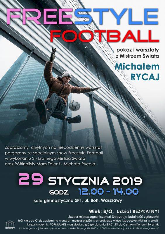 Pokaz i warsztaty z Mistrzem Świata we Freestyle Footbal