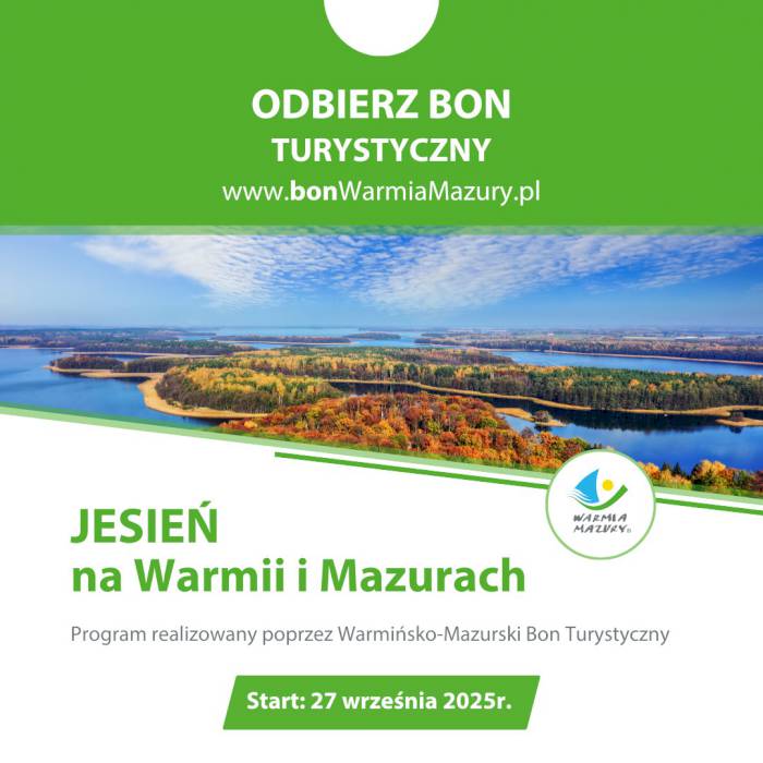 Odbierz Warmińsko-Mazurski Bon Turystyczny