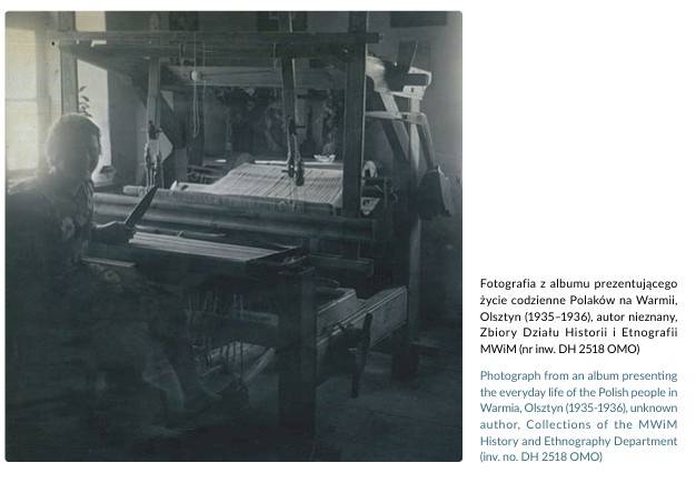 Warmińskie i mazurskie tkaniny ludowe w zbiorach Muzeum Warmii i Mazur