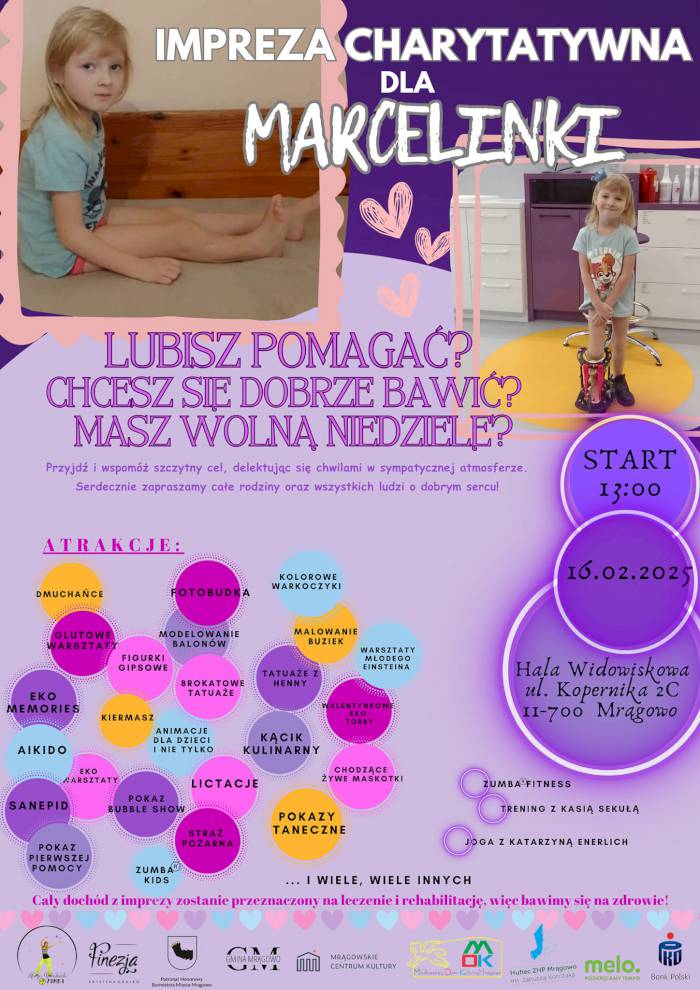Impreza charytatywna dla Marcelinki
