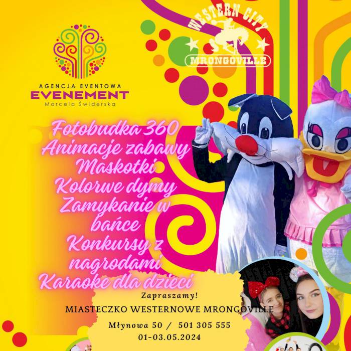 Majówka w Miasteczku Westernowym Mrongoville