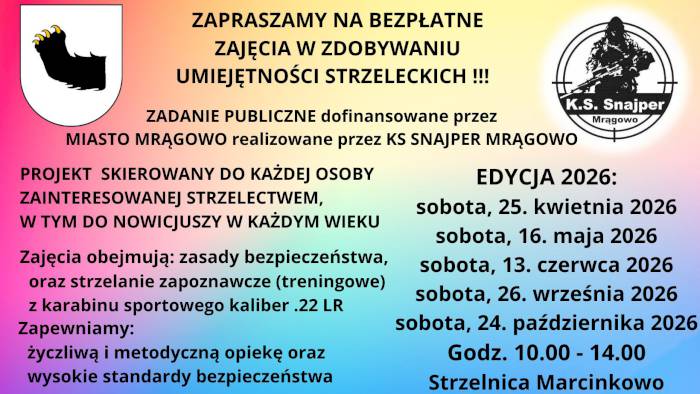 Bezpłatne zajęcia strzeleckie w Marcinkowie