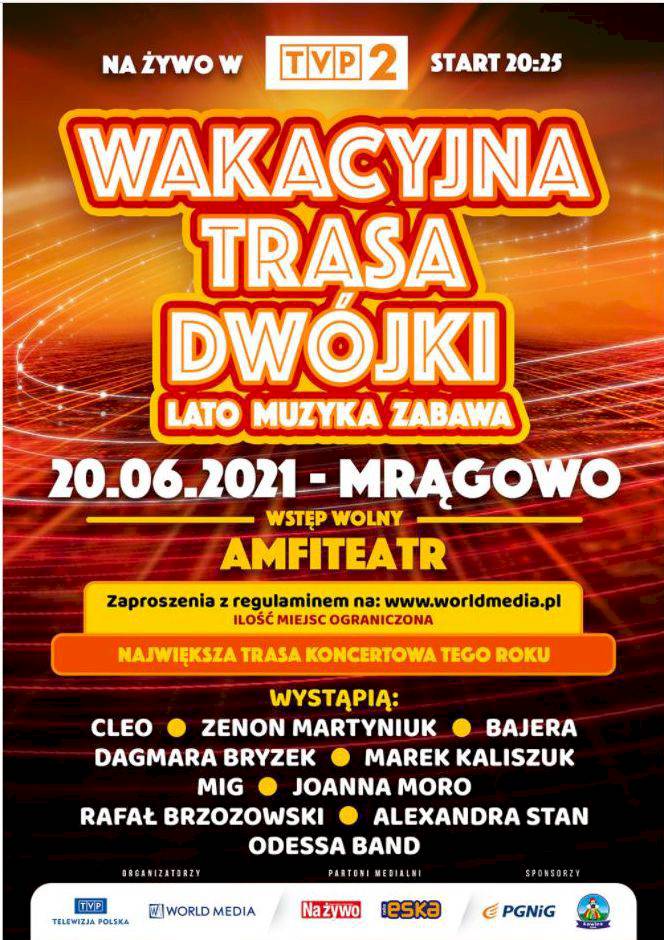 Wielkie otwarcie Wakacyjnej Trasy Dwójki 2021 w Mrągowie