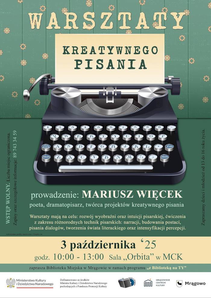 Warsztaty Kreatywnego Pisania w Mrągowie