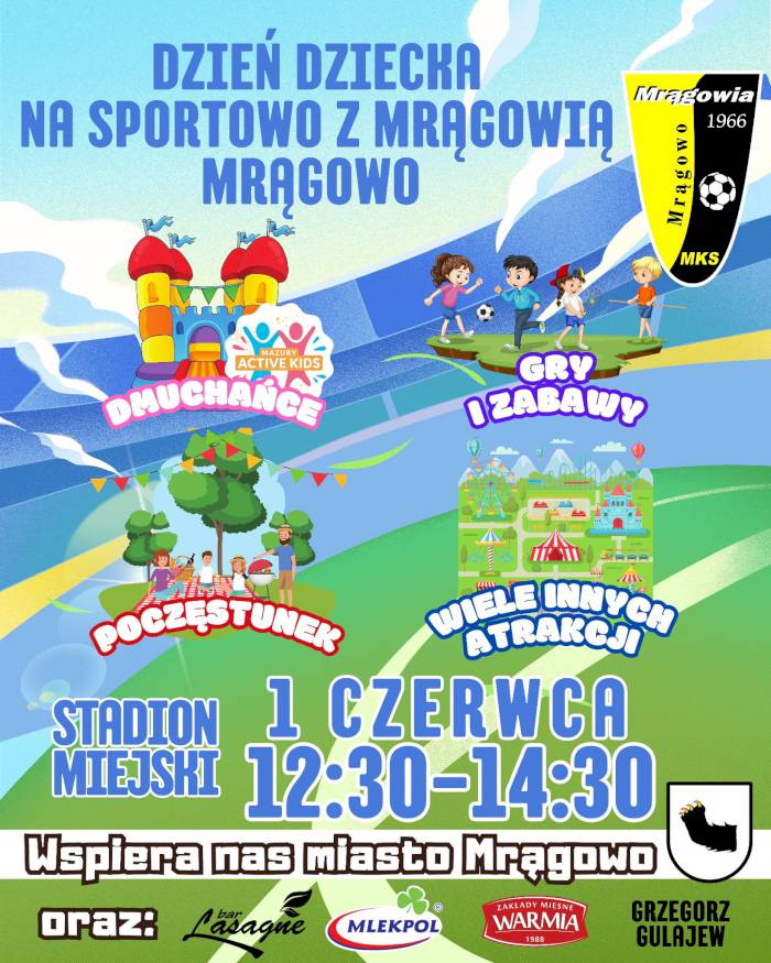 Dzień Dziecka na sportowo z Mrągowią Mrągowo
