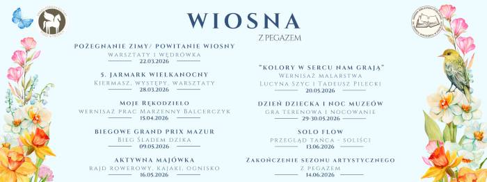 Wiosna z Pegazem: Kalendarz wydarzeń w Pieckach