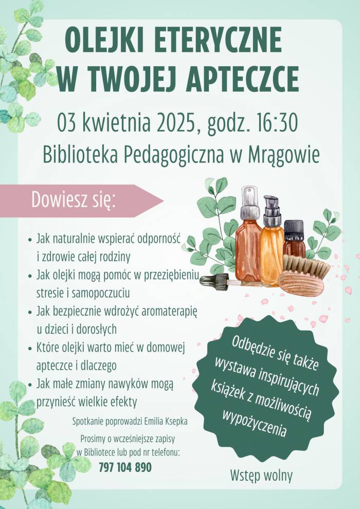 Olejki eteryczne w twojej apteczce