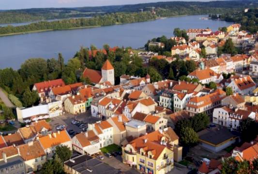 Mrągowo i okolice z lotu ptaka, fot. Natalia Koptas