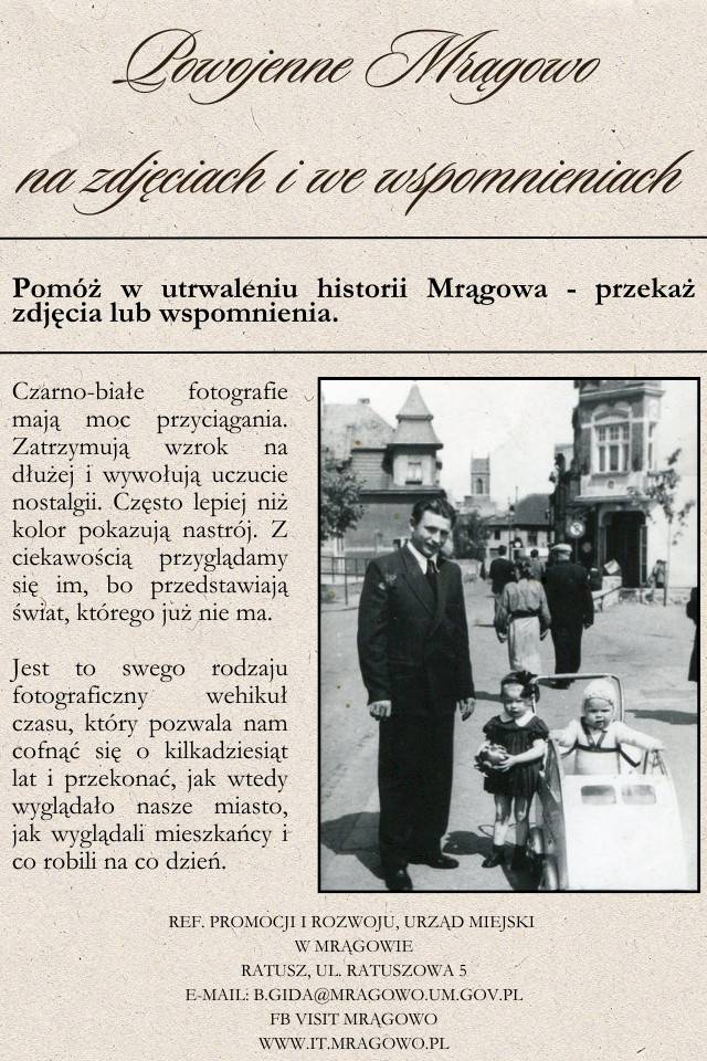 Zbieramy powojenne zdjęcia i wspomnienia z Mrągowa
