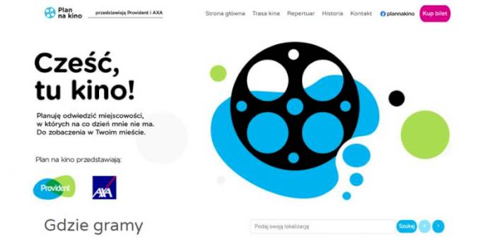 Plan na Kino w Mikołajkach