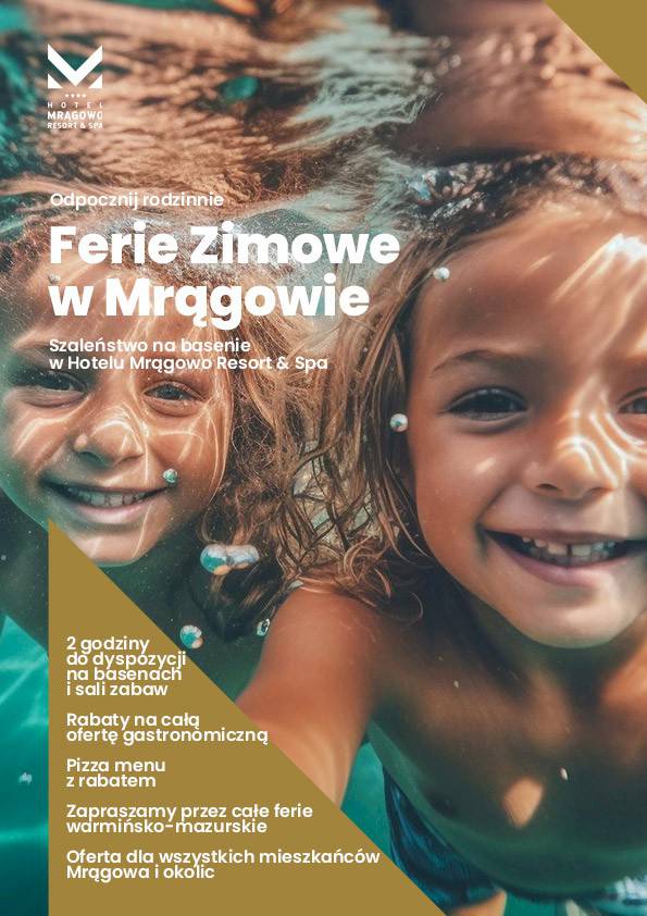 Ferie na basenie w super cenie w Hotelu Mrągowo