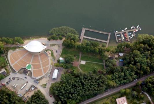 Mrągowo i okolice z lotu ptaka, fot. Natalia Koptas